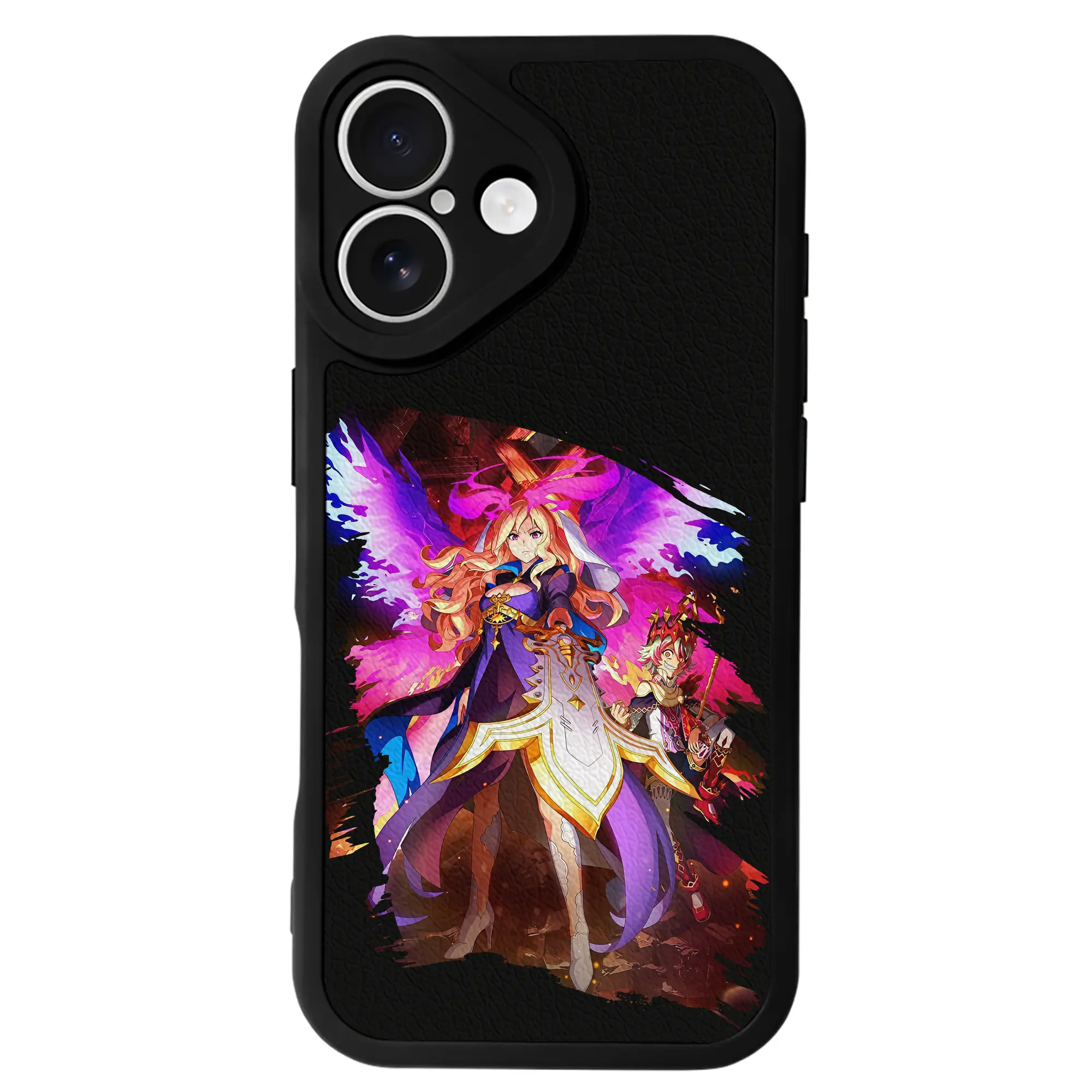 モンスト グッズ,ルシファー - IPhone 16シリーズ対応 ・ シリコンスマホケース ・ レザー調 ・ 高精度フィット ・ 耐衝撃 ・ ワイヤレス充電対応 ・ 精密カット